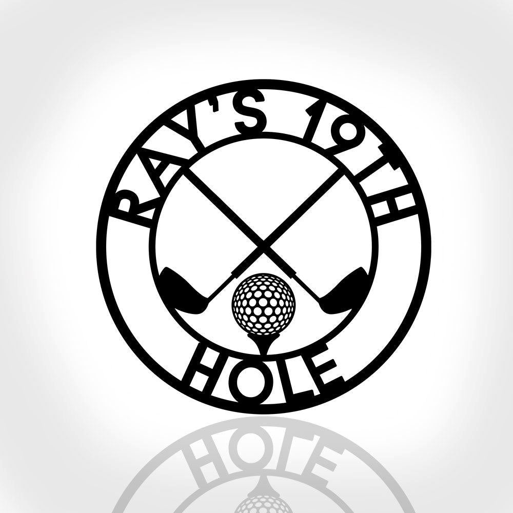 Personalized Golf Metal Sign, Golf Decor, Golf Wall Art, 19th Hole Sign, Bar Sign, Metal Golf Sign, Golf Gifts For Men