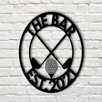 Personalized Golf Metal Sign, Golf Decor, Golf Wall Art, 19th Hole Sign, Bar Sign, Metal Golf Sign, Golf Gifts For Men
