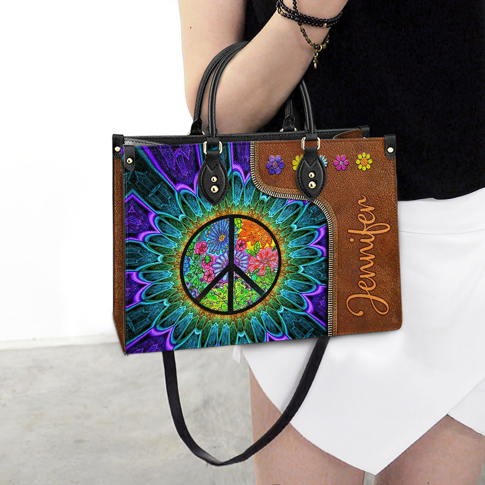 Personalized Hippie Soul 1 Leather Bag, Women's Pu Leather Bag, Best Mother's Day Gifts