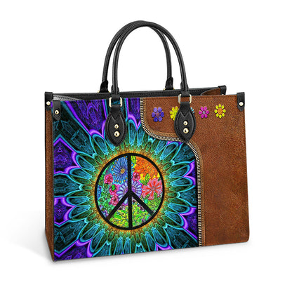Personalized Hippie Soul 1 Leather Bag, Women's Pu Leather Bag, Best Mother's Day Gifts