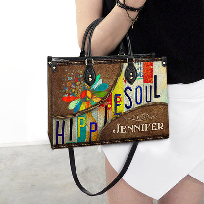 Personalized Hippie Soul 2 Leather Bag, Women's Pu Leather Bag, Best Mother's Day Gifts
