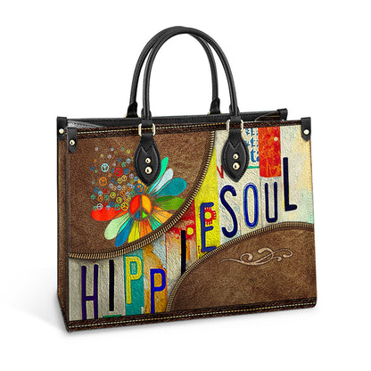 Personalized Hippie Soul 2 Leather Bag, Women's Pu Leather Bag, Best Mother's Day Gifts