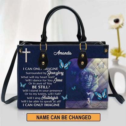 Personalized I Can Only Imagine Unique Leather Bag, Christian Pu Leather Bags For Women