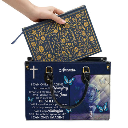 Personalized I Can Only Imagine Unique Leather Bag, Christian Pu Leather Bags For Women