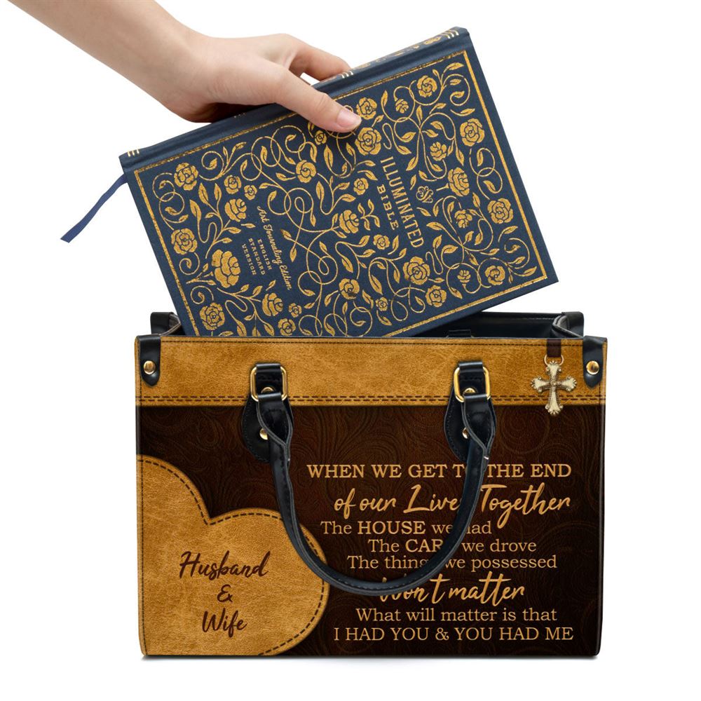 Personalized I Had You And You Had Me Lovely Leather Bag, Christian Pu Leather Bags For Women