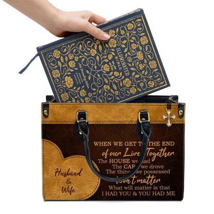 Personalized I Had You And You Had Me Lovely Leather Bag, Christian Pu Leather Bags For Women