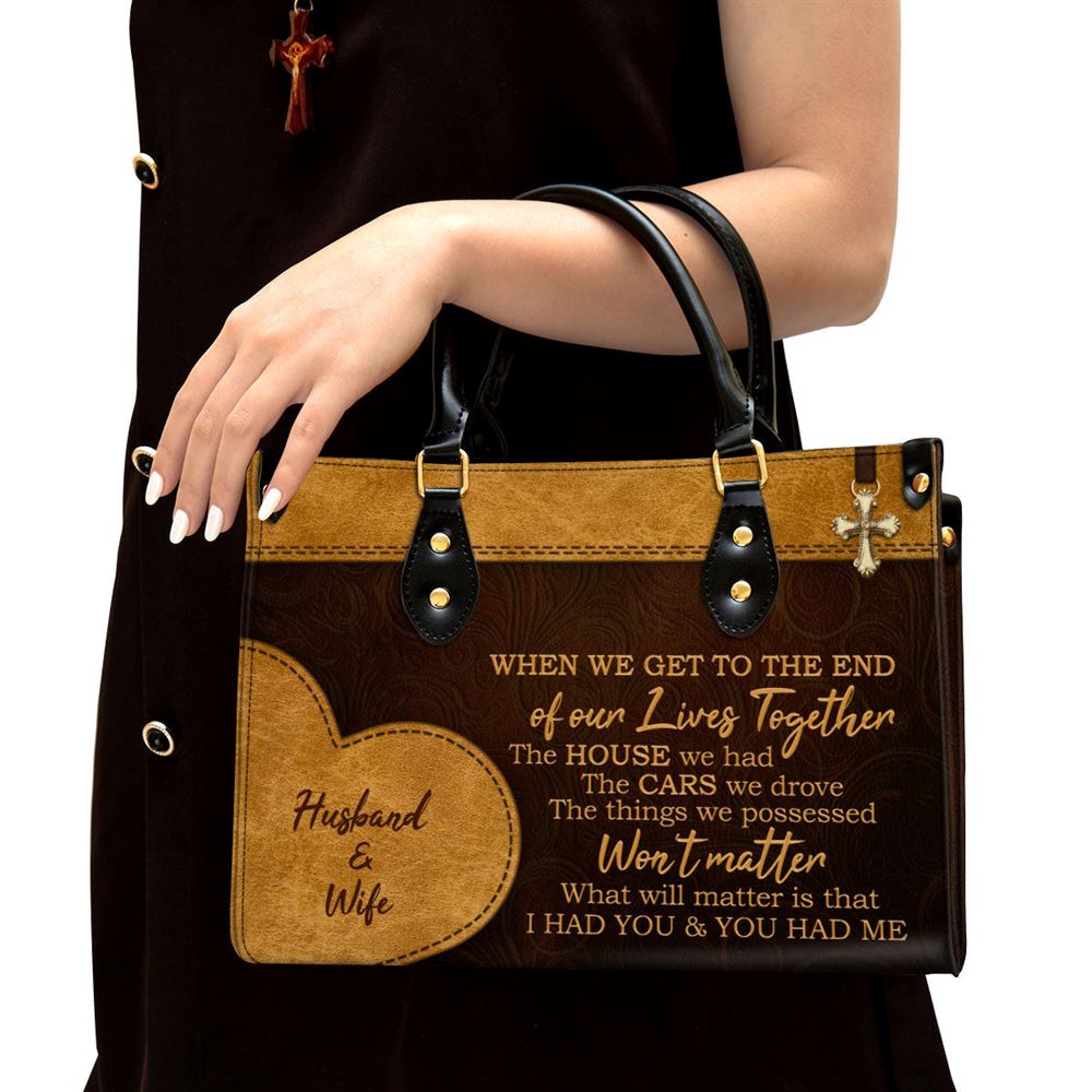 Personalized I Had You And You Had Me Lovely Leather Bag, Christian Pu Leather Bags For Women