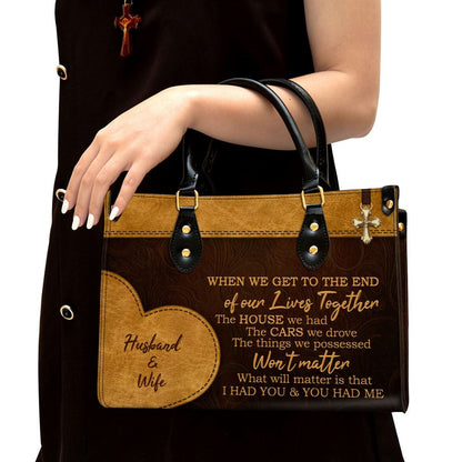 Personalized I Had You And You Had Me Lovely Leather Bag, Christian Pu Leather Bags For Women