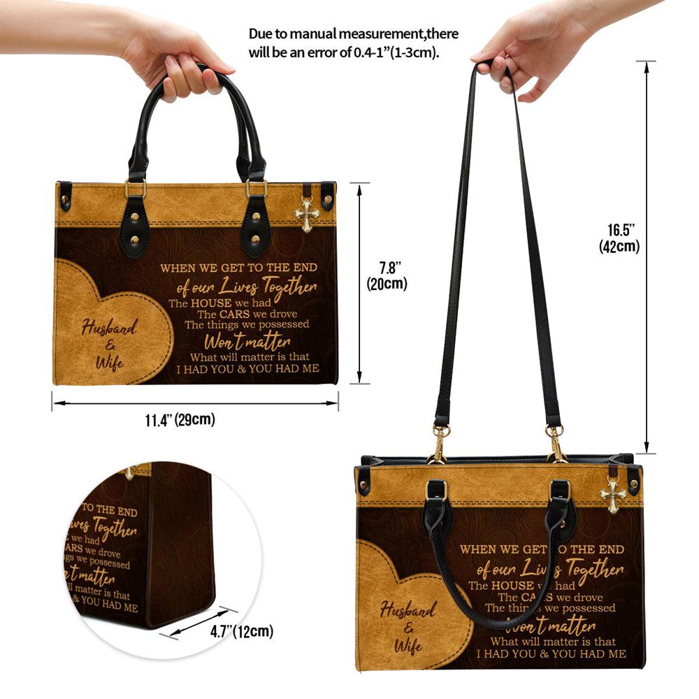 Personalized I Had You And You Had Me Lovely Leather Bag, Christian Pu Leather Bags For Women