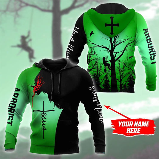 Personalized Jesus Arborist God 3D Hoodie For Man And Women, Jesus Printed 3D Hoodie