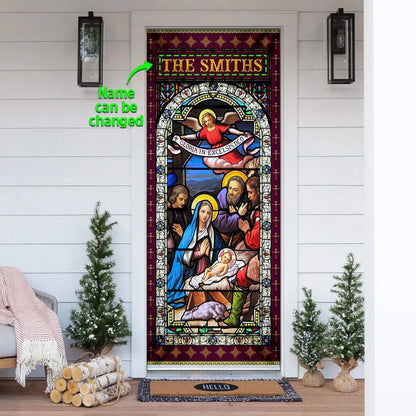 Personalized Jesus Christ Family Door Cover, Christian Door Decor, Door Christian Church, Christian Door Plaques