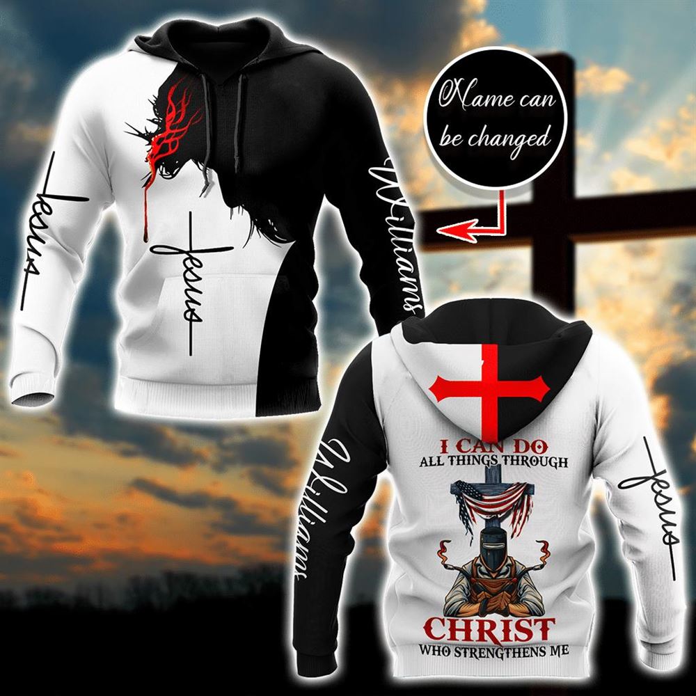 Personalized Jesus Welder I Can Do All Thing Through God 3D Hoodie For Man And Women, Jesus Printed 3D Hoodie