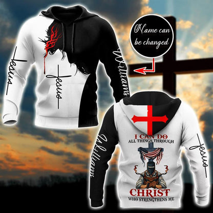 Personalized Jesus Welder I Can Do All Thing Through God 3D Hoodie For Man And Women, Jesus Printed 3D Hoodie
