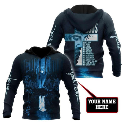 Personalized Lion Easter Sheet And Jesus Is My God 3D Hoodie For Man And Women, Jesus Printed 3D Hoodie