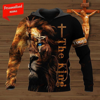 Personalized Lion The King God 3D Hoodie For Man And Women, Jesus Printed 3D Hoodie