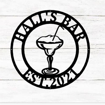 Personalized Metal Bar Sign, Bar Theme Sign, Bar Sign, Metal Wall Art, Grill Man Cave Sign