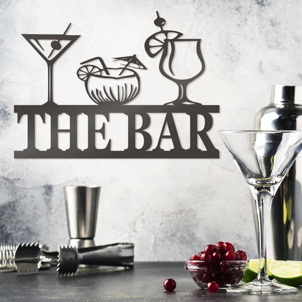 Personalized Metal Bar Sign, Bar Theme Sign, Outdoor Sign, Bar Sign, Outdoor Kitchen Metal Signs