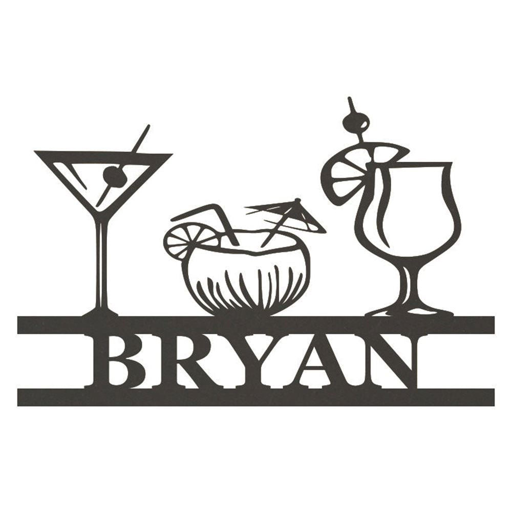 Personalized Metal Bar Sign, Bar Theme Sign, Outdoor Sign, Bar Sign, Outdoor Kitchen Metal Signs