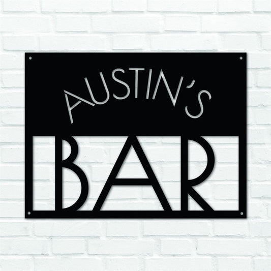 Personalized Metal Bar Sign, Laser Cut Indooroutdoor Bar Sign, Outdoor Sign, Bar Sign, Outdoor Kitchen Metal Signs