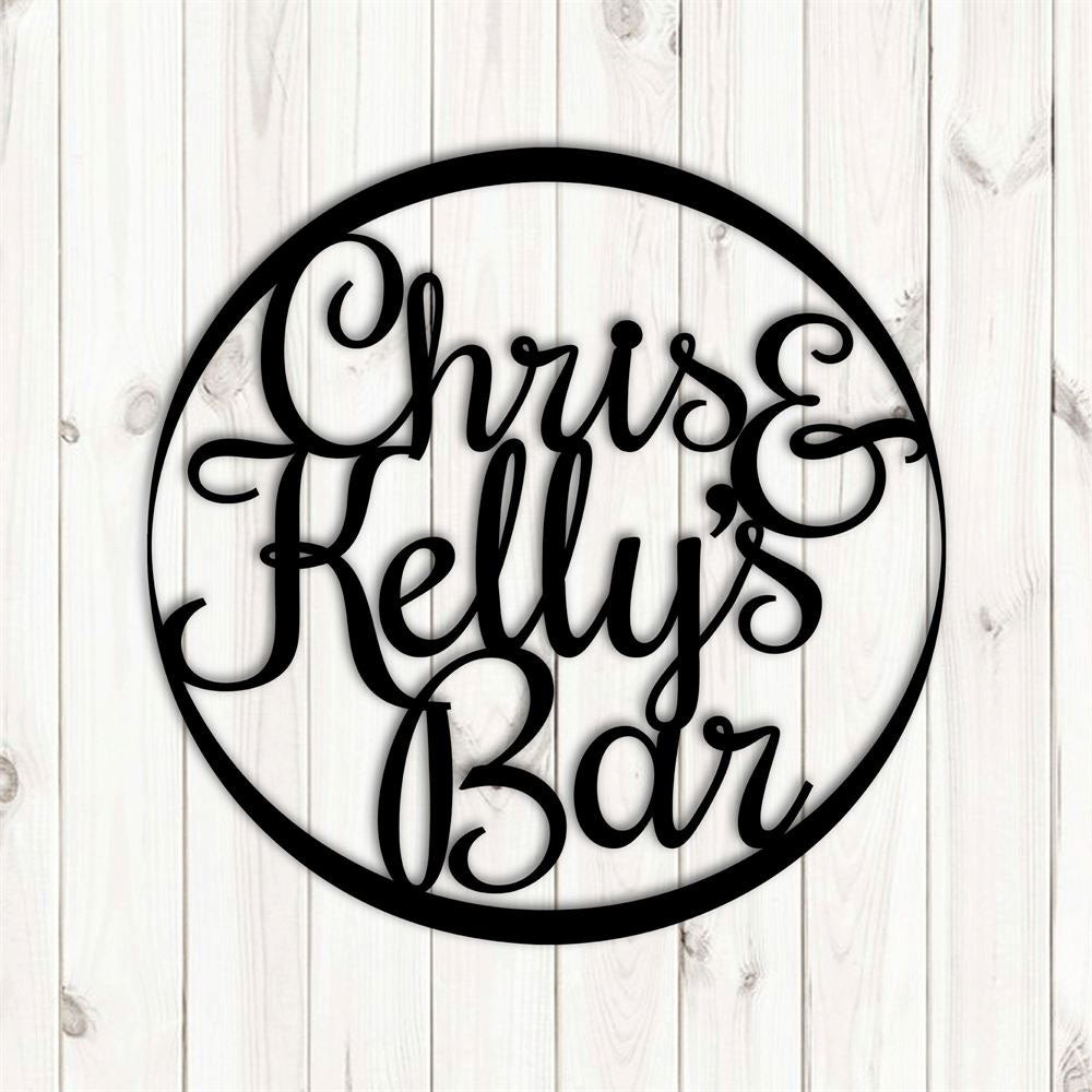 Personalized Metal Bar Sign, Laser Cut Indooroutdoor Bar Signs, Bar Decor, Bar Sign Metal Art