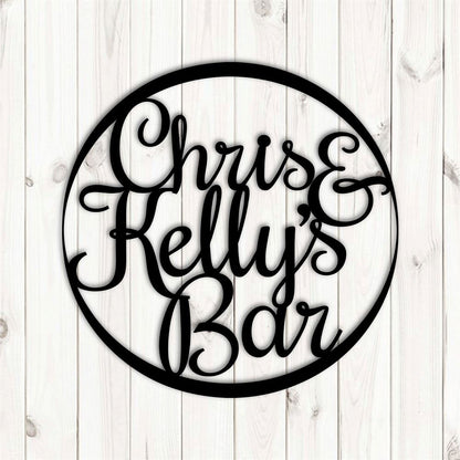 Personalized Metal Bar Sign, Laser Cut Indooroutdoor Bar Signs, Bar Decor, Bar Sign Metal Art