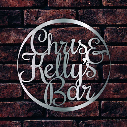 Personalized Metal Bar Sign, Laser Cut Indooroutdoor Bar Signs, Bar Decor, Bar Sign Metal Art