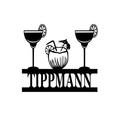 Personalized Metal Bar Theme Sign, Bar Theme Sign, Drink Sign, Outdoor Sign, Bar Sign, Outdoor Kitchen Metal Signs