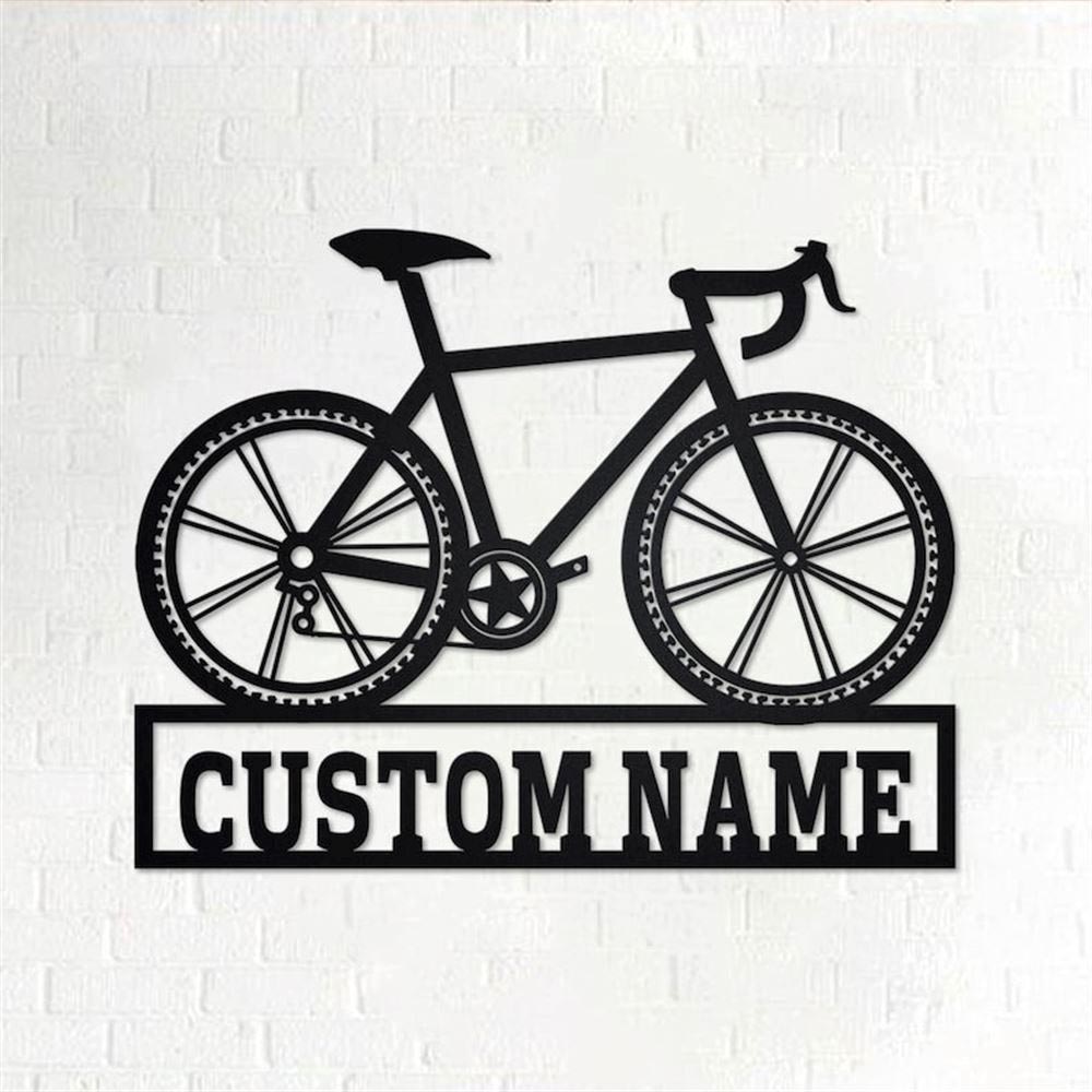 Personalized Metal Monogram Sign, Bicycle Metal Sign, Bicycle Metal Wall Art, Bicycle Metal Wall Decor, Bicycle Lover