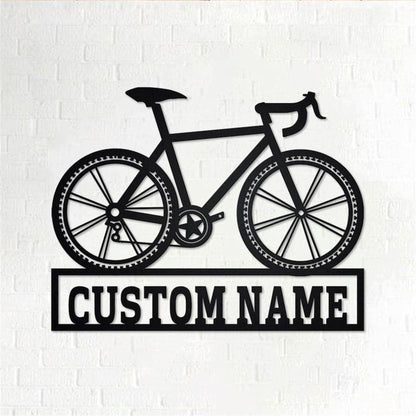 Personalized Metal Monogram Sign, Bicycle Metal Sign, Bicycle Metal Wall Art, Bicycle Metal Wall Decor, Bicycle Lover