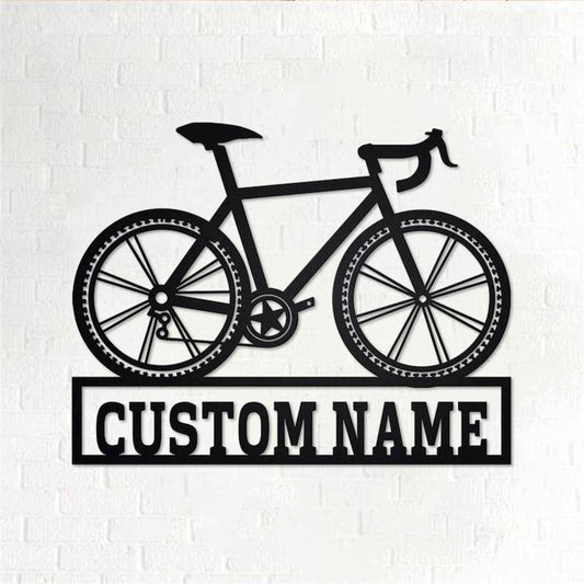 Personalized Metal Monogram Sign, Bicycle Metal Sign, Bicycle Metal Wall Art, Bicycle Metal Wall Decor, Bicycle Lover