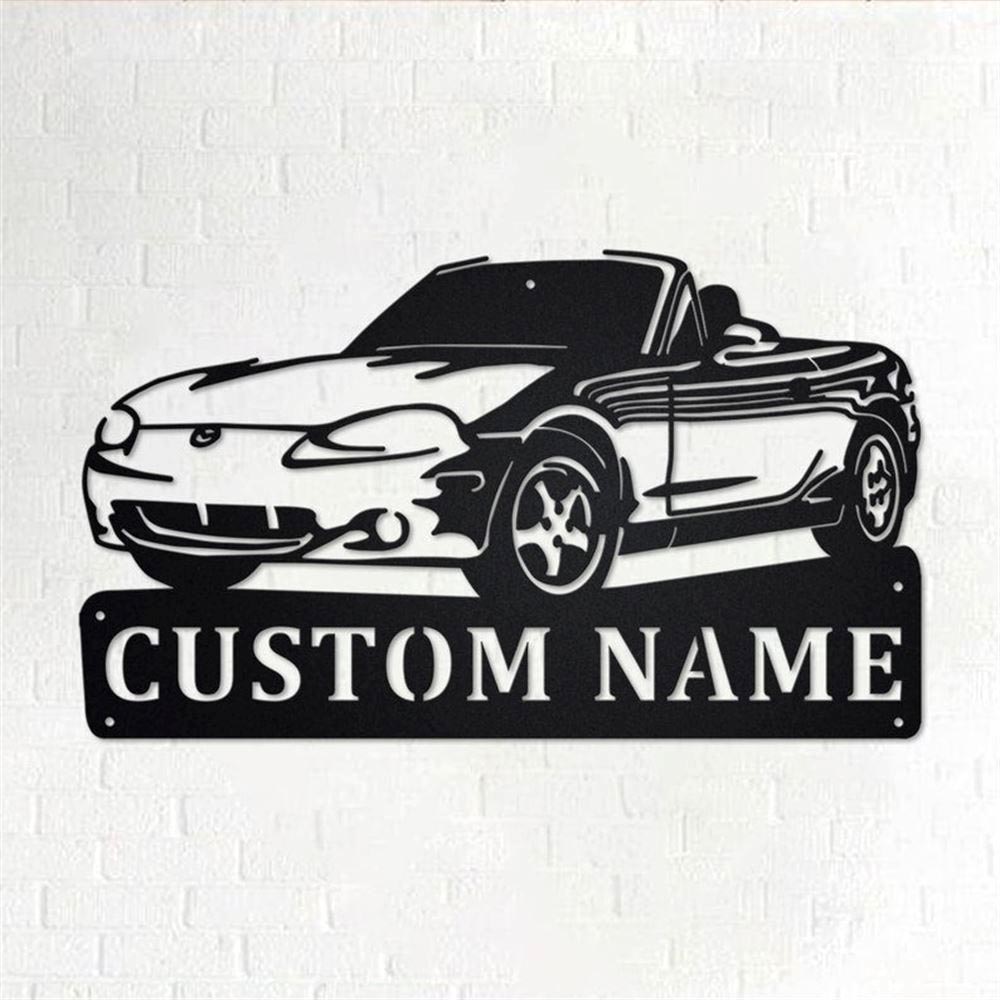 Personalized Metal Monogram Sign, Car Sports Metal Wall Art, Car Sports Name Sign, Car Sports Metal Home Decor
