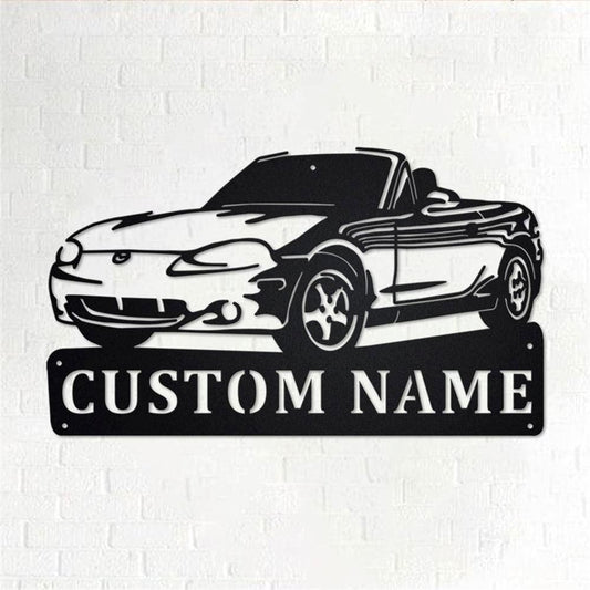 Personalized Metal Monogram Sign, Car Sports Metal Wall Art, Car Sports Name Sign, Car Sports Metal Home Decor