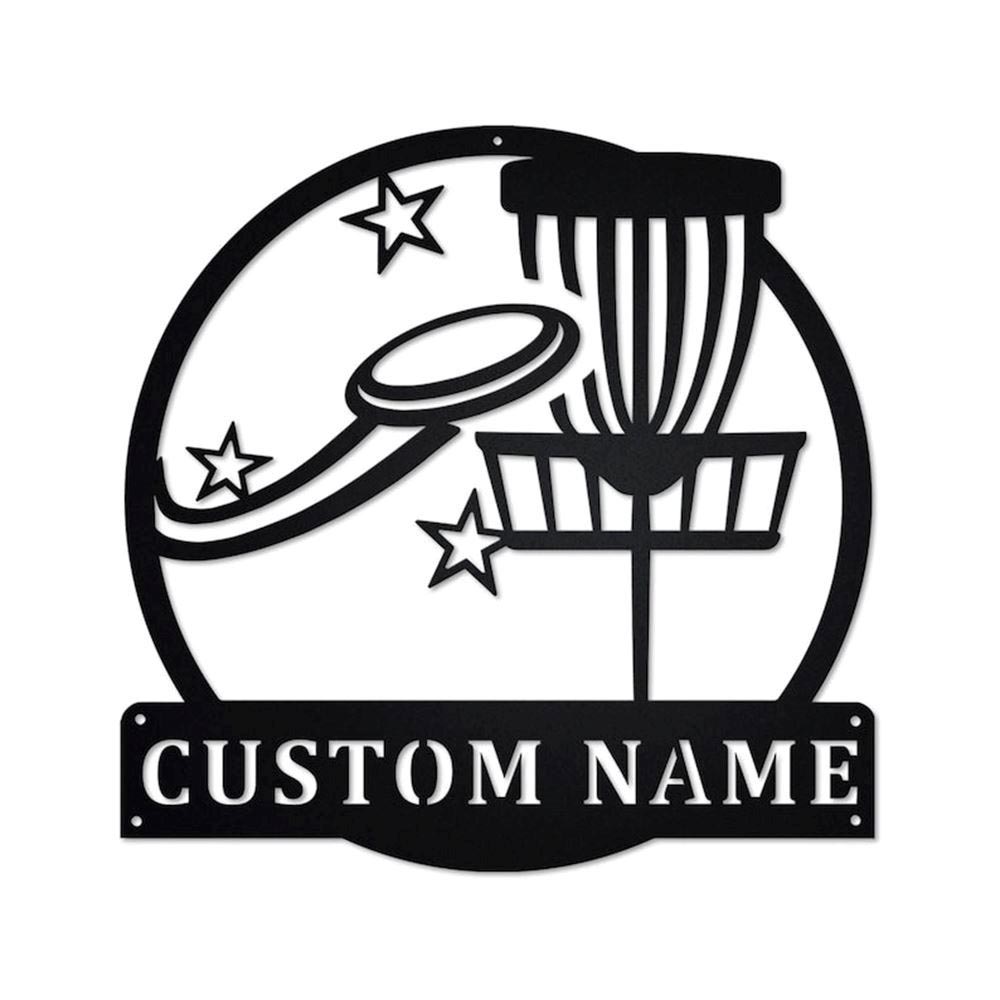 Personalized Metal Monogram Sign, Disc Golf Metal Sign, Disc Golf Metal Wall Art, Disc Golf Metal Wall Decor, Disc Golf Lover, Disc Golf