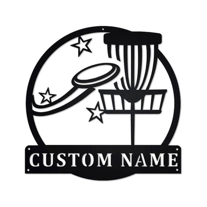 Personalized Metal Monogram Sign, Disc Golf Metal Sign, Disc Golf Metal Wall Art, Disc Golf Metal Wall Decor, Disc Golf Lover, Disc Golf