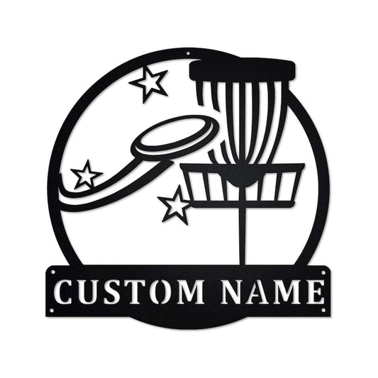 Personalized Metal Monogram Sign, Disc Golf Metal Sign, Disc Golf Metal Wall Art, Disc Golf Metal Wall Decor, Disc Golf Lover, Disc Golf