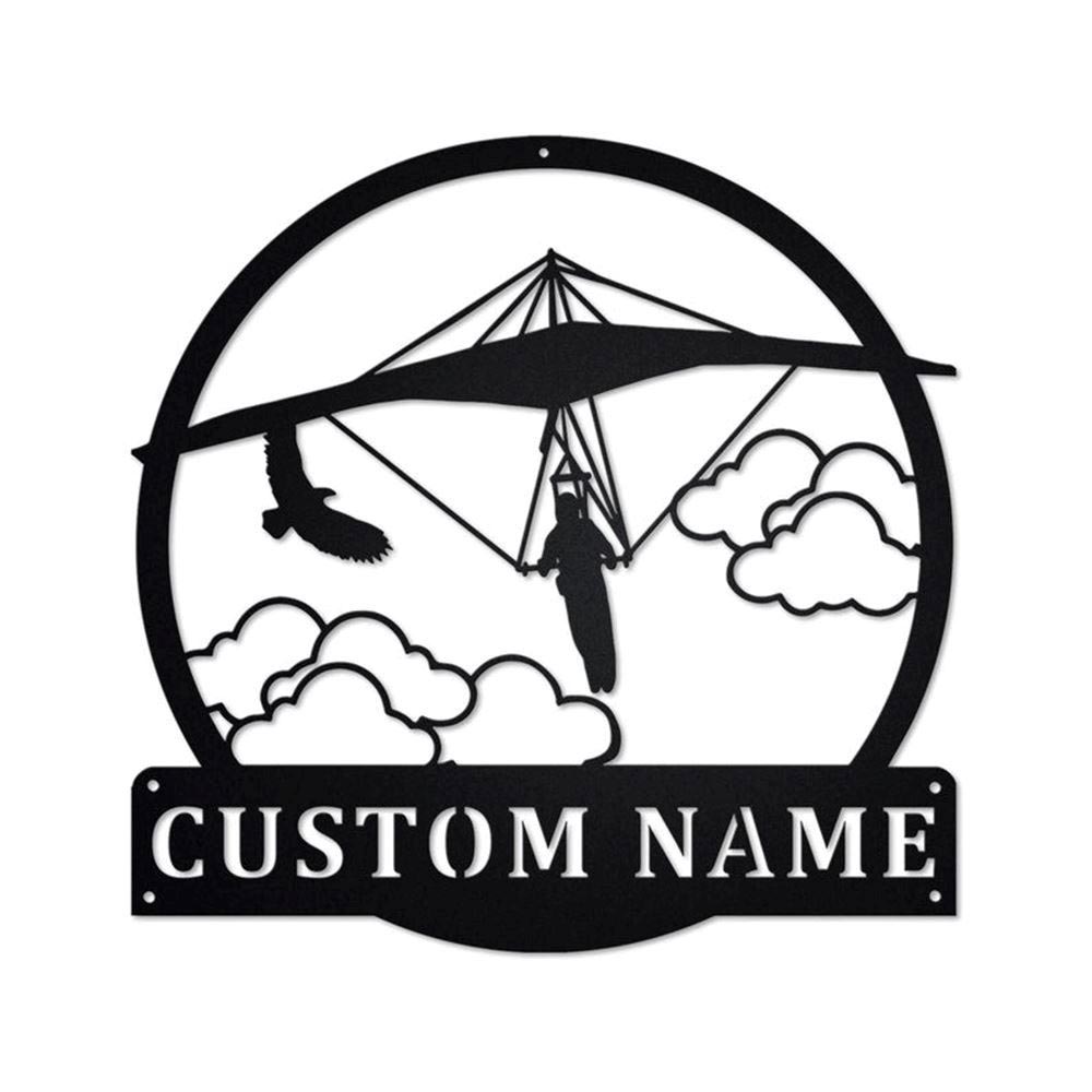 Personalized Metal Monogram Sign, Hang Gliding Metal Sign, Hang Gliding Metal Wall Art, Hang Gliding Metal Wall Decor, Hang Gliding Lover