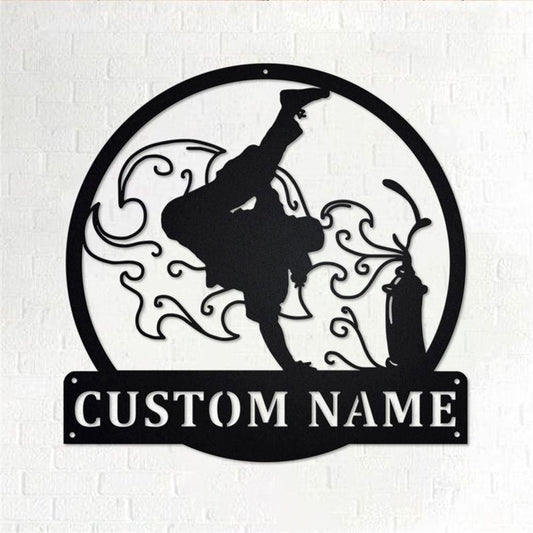 Personalized Metal Monogram Sign, Hip Hop Metal Wall Art,Hip Hop Name Sign, Hip Hop Metal Home Decor
