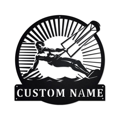 Personalized Metal Monogram Sign, Kitesurfing Metal Sign, Kitesurfing Metal Wall Art, Kitesurfing Metal Wall Decor, Kitesurfing Lover Gift