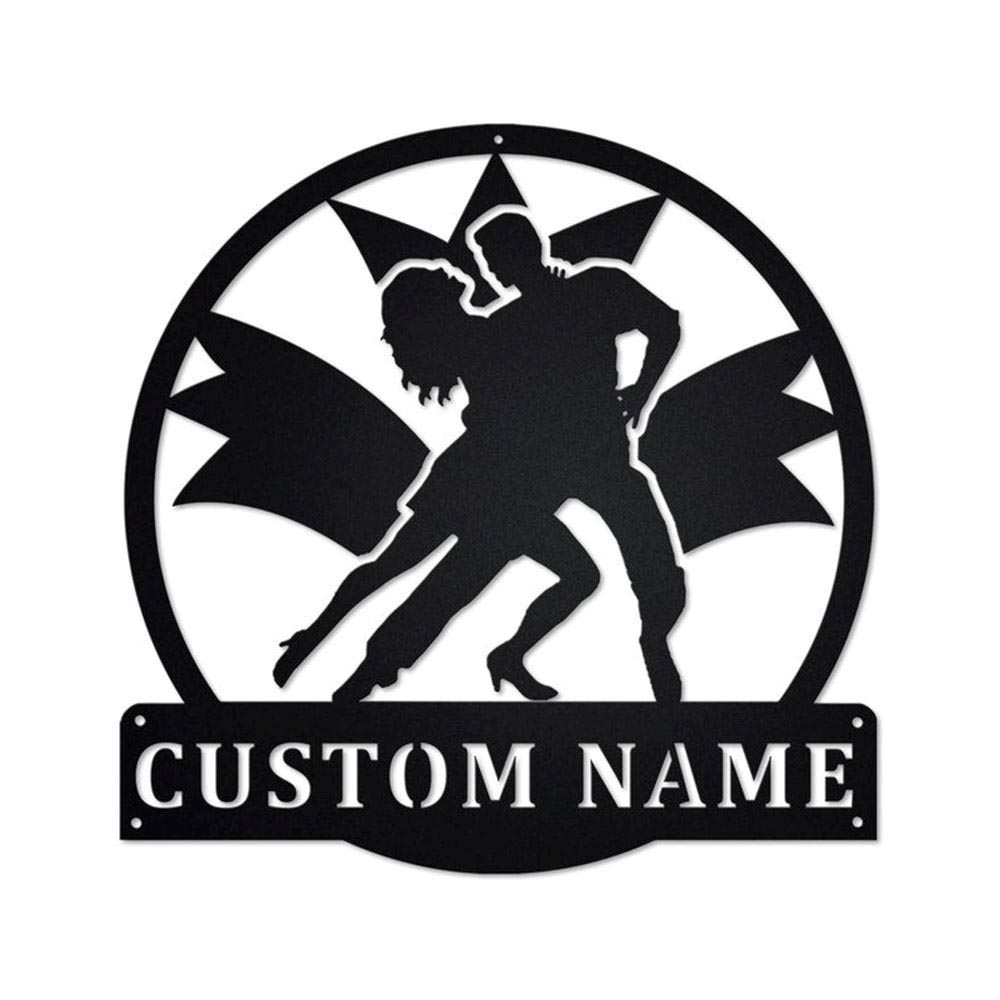 Personalized Metal Monogram Sign, Latin Dance Metal Sign, Latin Dance Metal Wall Art, Latin Dance Metal Wall Decor, Latin Dance Lover