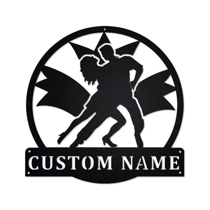 Personalized Metal Monogram Sign, Latin Dance Metal Sign, Latin Dance Metal Wall Art, Latin Dance Metal Wall Decor, Latin Dance Lover
