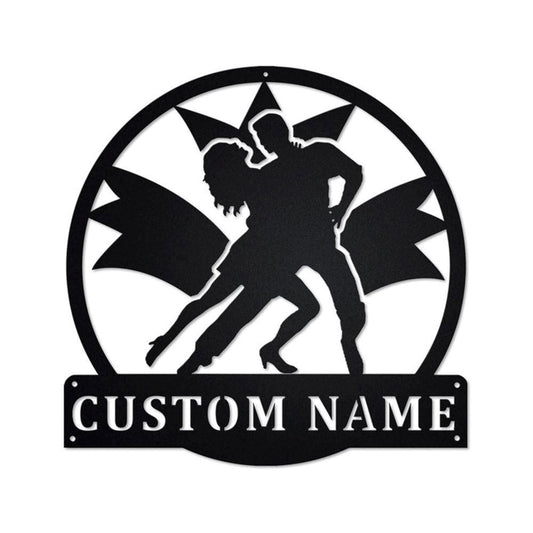 Personalized Metal Monogram Sign, Latin Dance Metal Sign, Latin Dance Metal Wall Art, Latin Dance Metal Wall Decor, Latin Dance Lover
