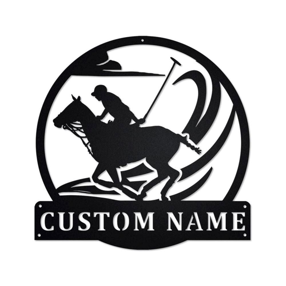 Personalized Metal Monogram Sign, Polo Sport Metal Sign, Polo Sport Metal Wall Art, Polo Sport Metal Wall Decor, Polo Sport Lover Gift