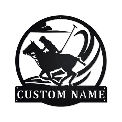 Personalized Metal Monogram Sign, Polo Sport Metal Sign, Polo Sport Metal Wall Art, Polo Sport Metal Wall Decor, Polo Sport Lover Gift