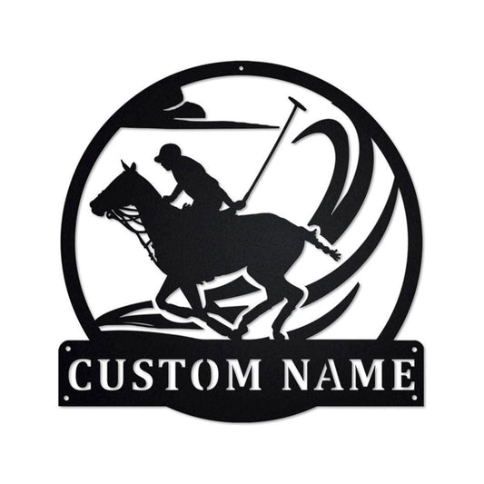 Personalized Metal Monogram Sign, Polo Sport Metal Sign, Polo Sport Metal Wall Art, Polo Sport Metal Wall Decor, Polo Sport Lover Gift