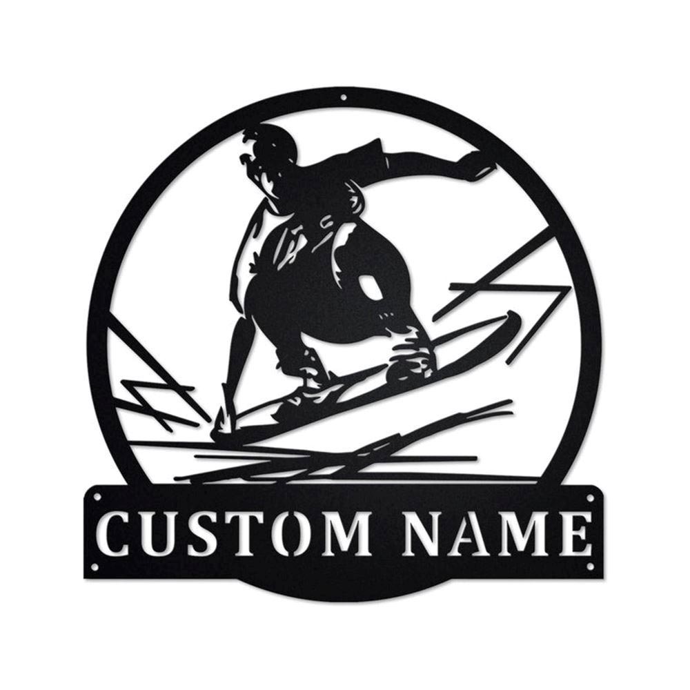 Personalized Metal Monogram Sign, Saxophone Metal Wall Art, Saxophone Name Sign, Saxophone Home Decor