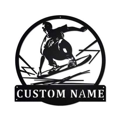 Personalized Metal Monogram Sign, Saxophone Metal Wall Art, Saxophone Name Sign, Saxophone Home Decor