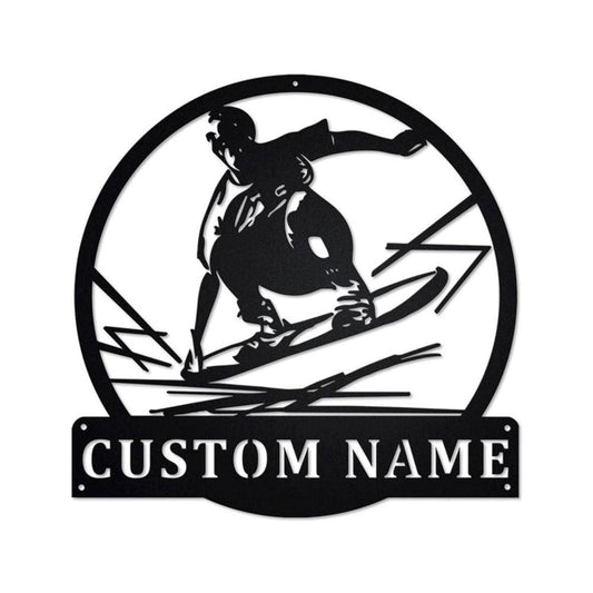 Personalized Metal Monogram Sign, Saxophone Metal Wall Art, Saxophone Name Sign, Saxophone Home Decor