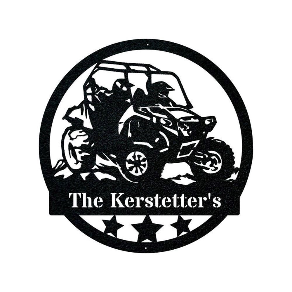 Personalized Metal Monogram Sign, Side Dump Truck Metal Wall Art, Truck Driver Name Sign, Side Dump Truck Home Decor