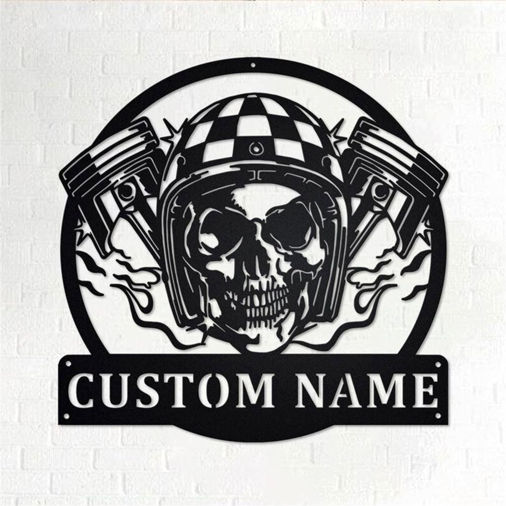 Personalized Metal Monogram Sign, Skull With Snake Metal Wall Art, Snake Name Sign, Snake Home Decor