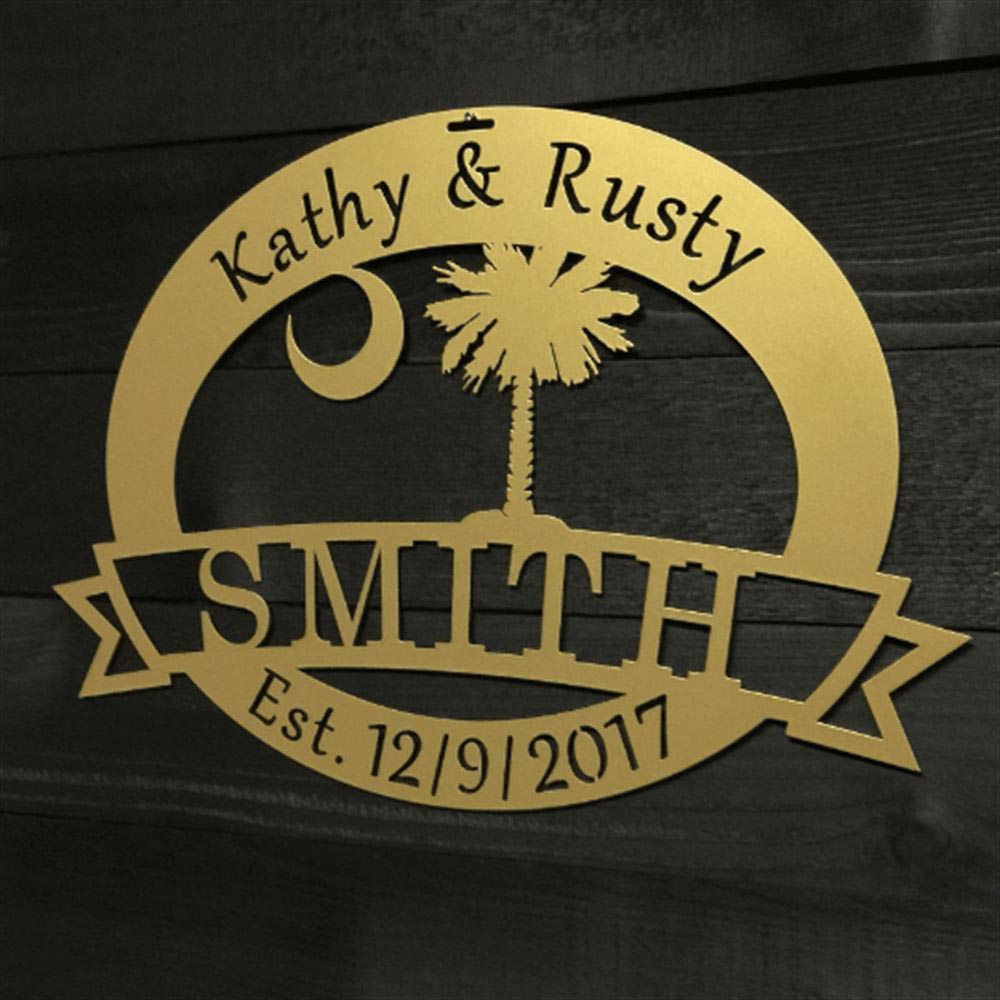 Personalized Metal Monogram Sign, Southwestern Welcome Sign, Welcome Sign, Cactus Welcome Sign, Desert Scene Cactus Saguaro